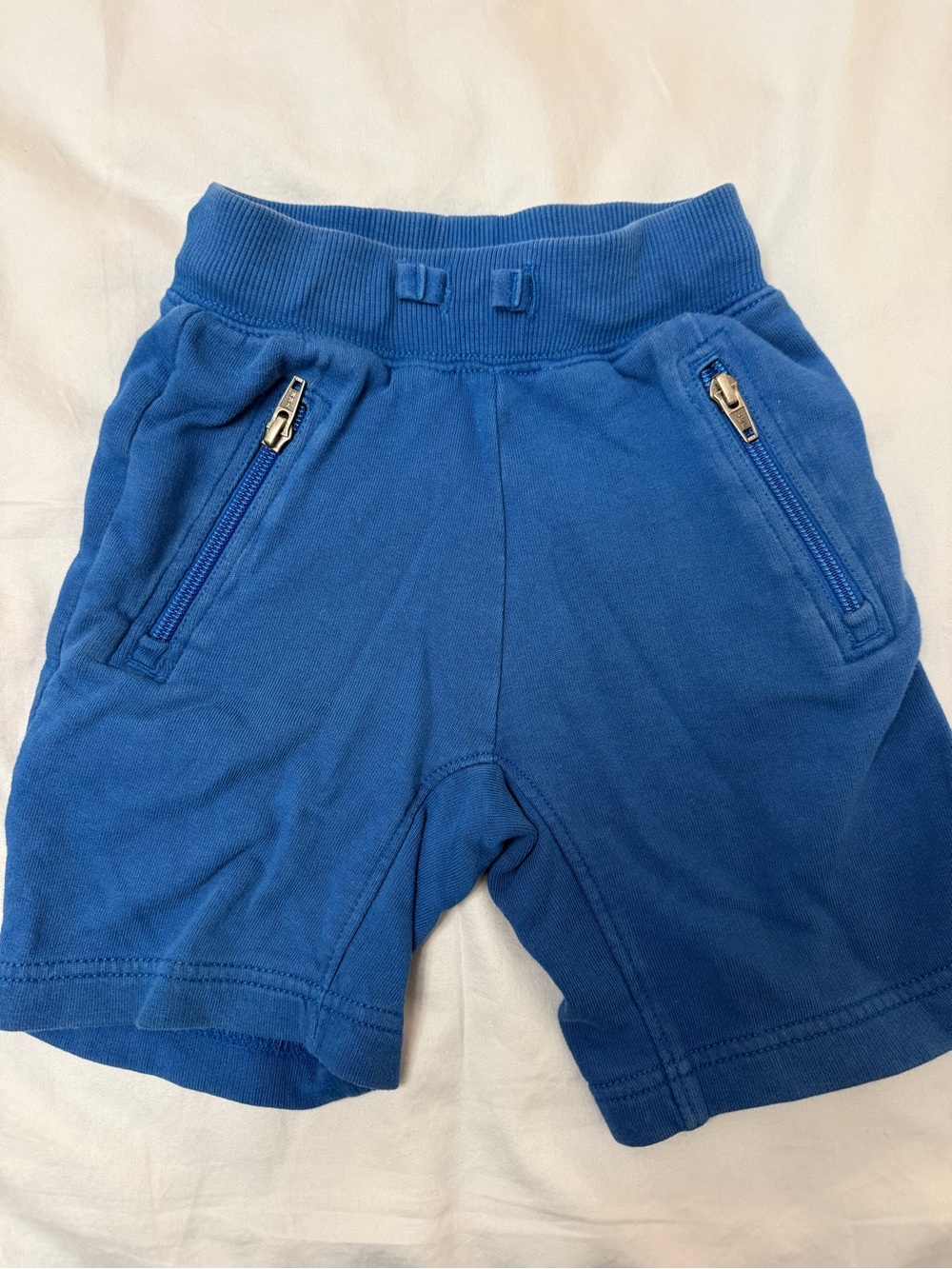 Hanna Andersson Royal Blue Knit Zip Pocket Shorts